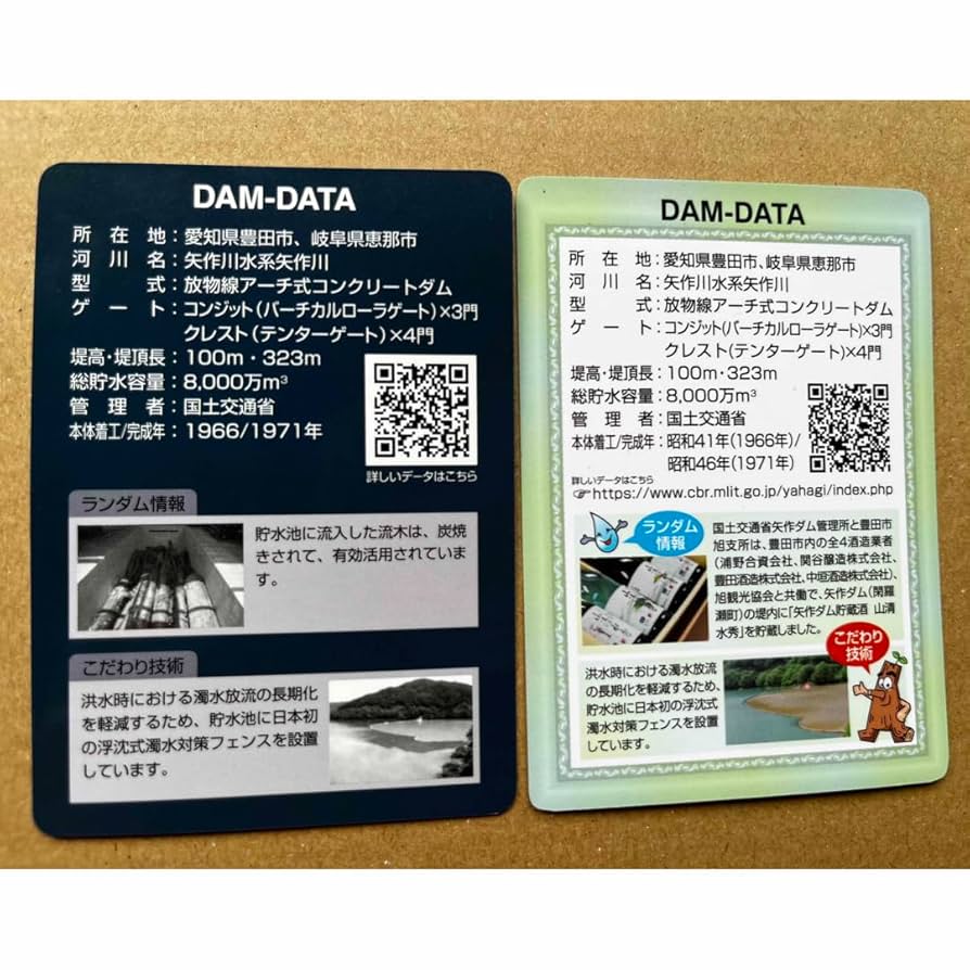 Amazon.co.jp: ◎矢作ダム ダムカード 50周年記念 愛知 岐阜